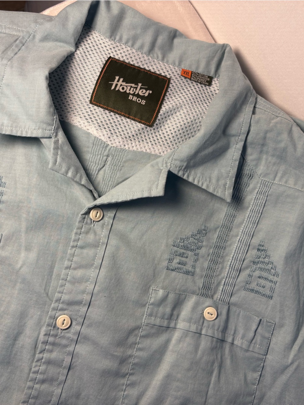 Howler Brothers Light Blue Casual Button-Down Shirt